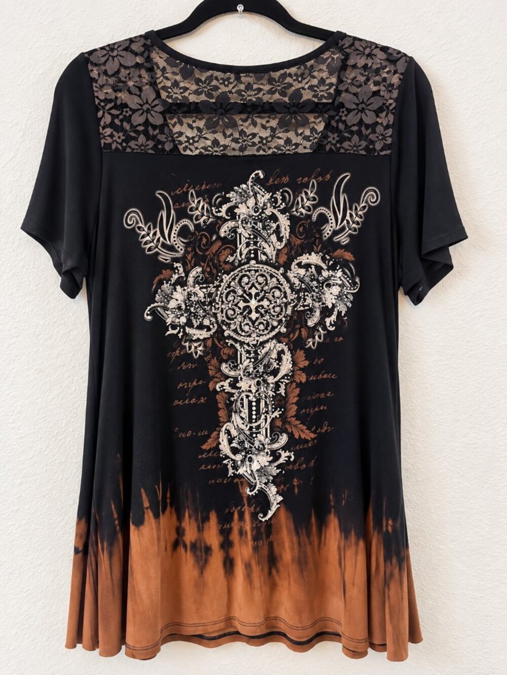 Cross & Lace Bling Ombre Tunic/Dress,
